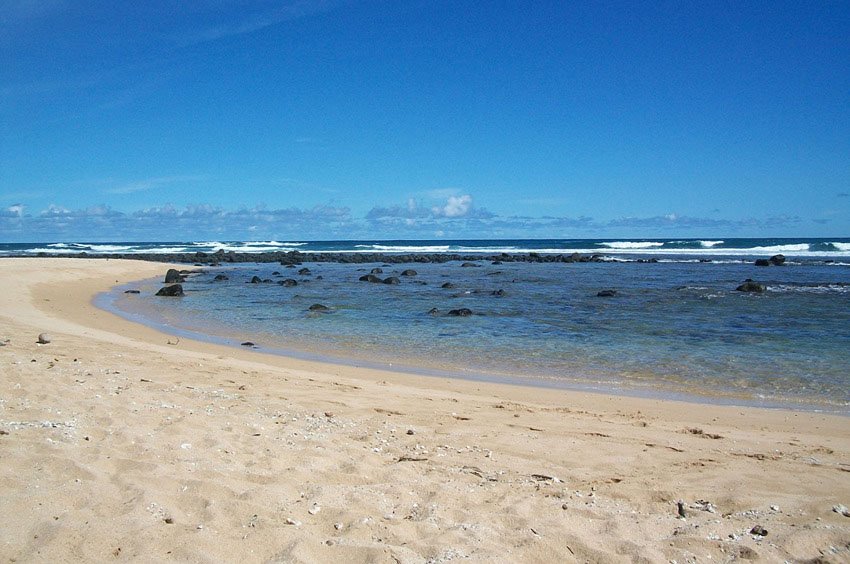 White-sand beach