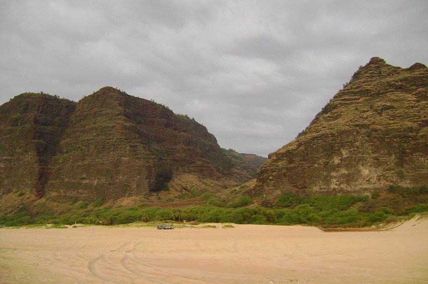 Polihale State Beach Park on Kauai