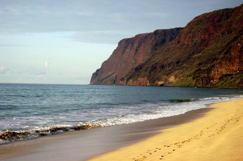 Remote Kauai beach