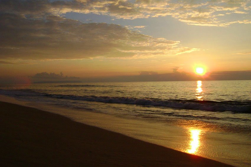 Sunset over Polihale Beach