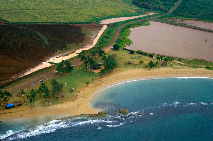 Aerial view of Salt Pond Beach Park