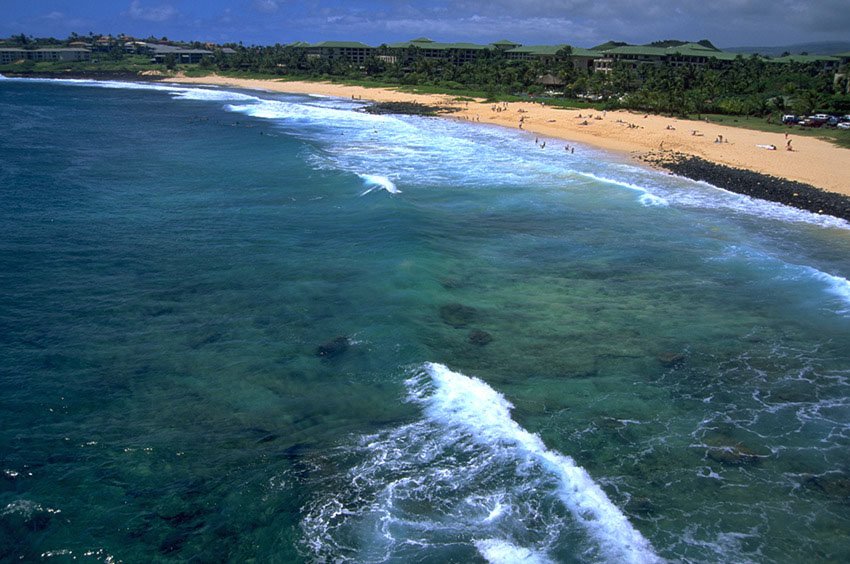 View to Shipwreck Beach from the cliff