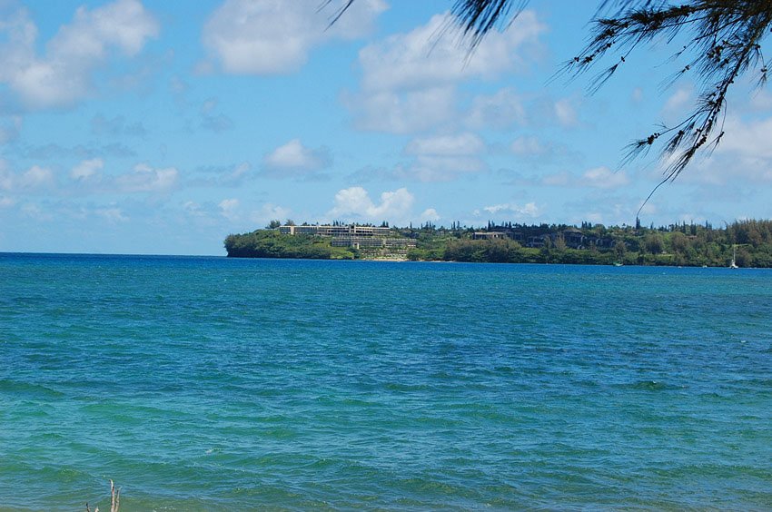 View to the Princeville resorts