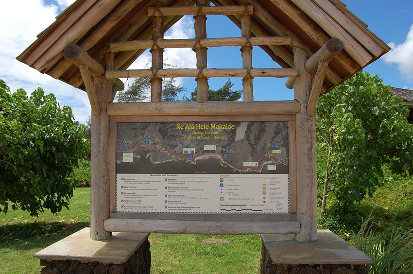 Waipouli area shoreline map