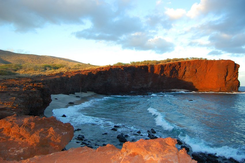 Small beach cove