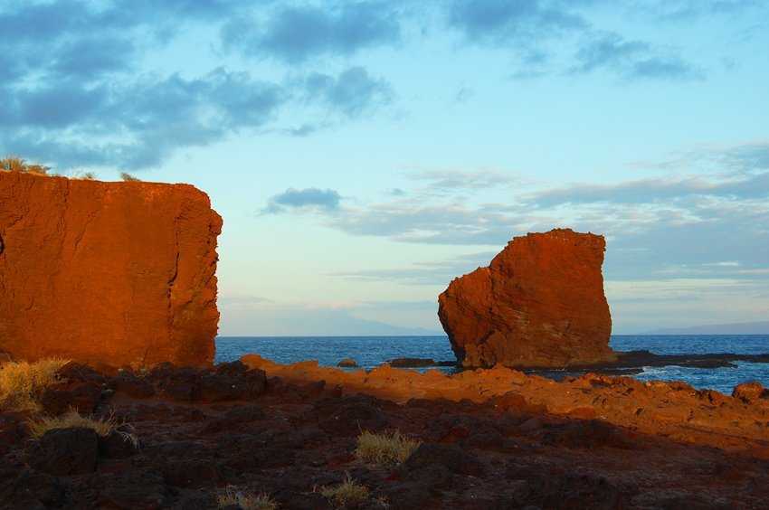 Sweetheart Rock at sunset