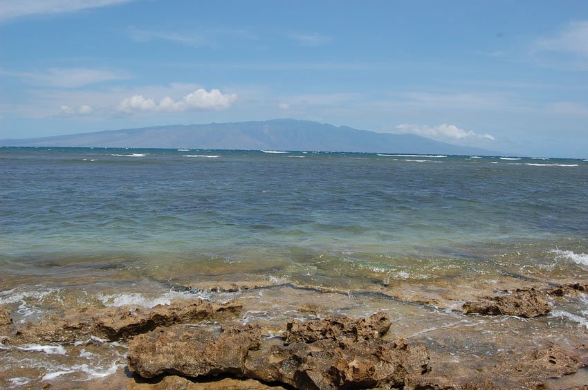 Maui in the distance