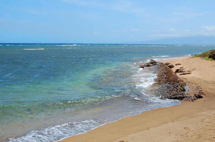 Remote Lanai beach