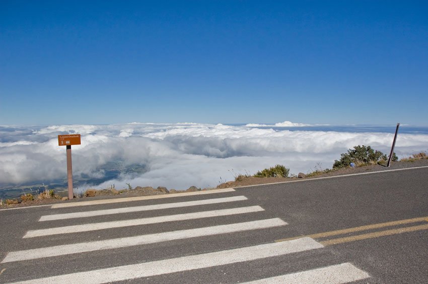 Road above the clouds