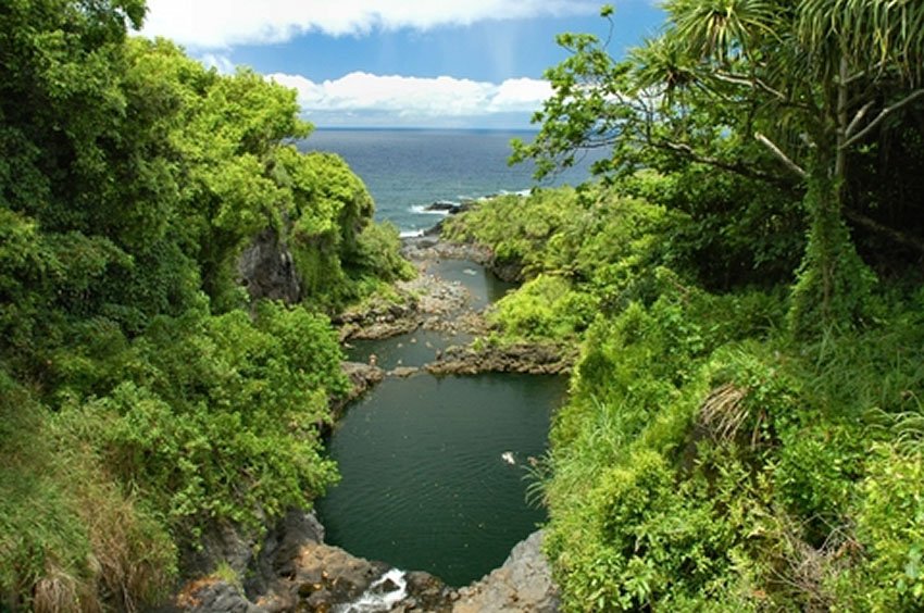 Oheo Gulch seen from the bridge