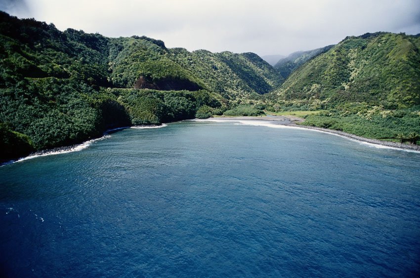 Honomanu Bay aerial