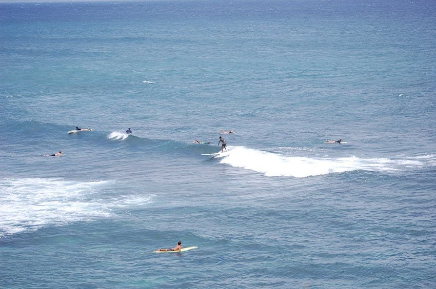 Surfing on Maui