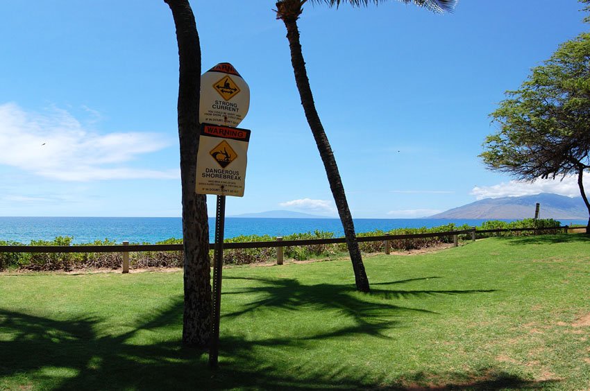 Beach sign at Kamaole III