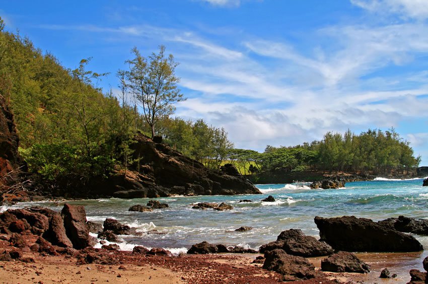 Boulders in the nearshore waters