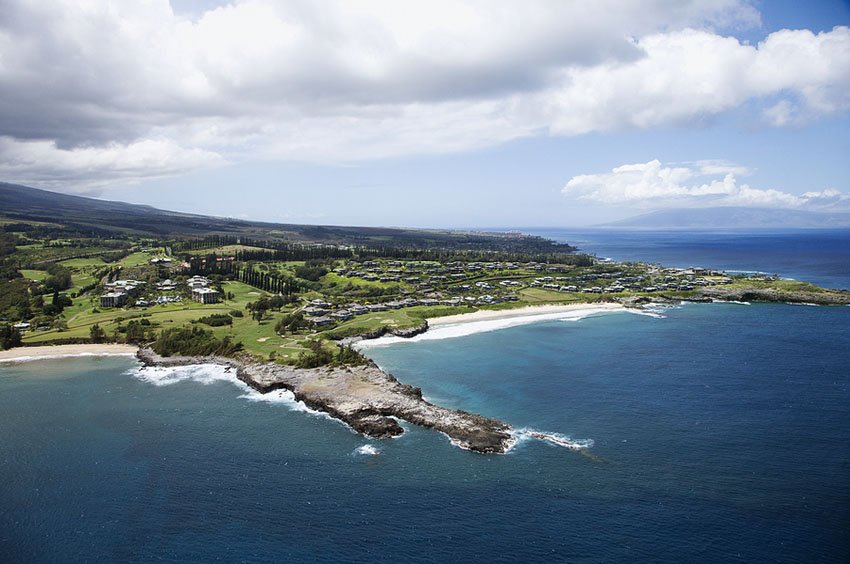 Oneloa Bay aerial