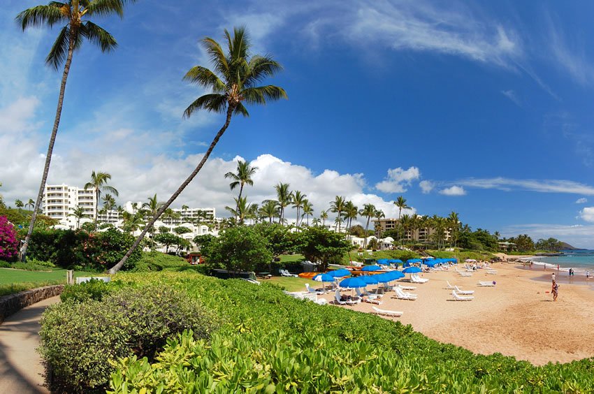 Scenic Maui beach