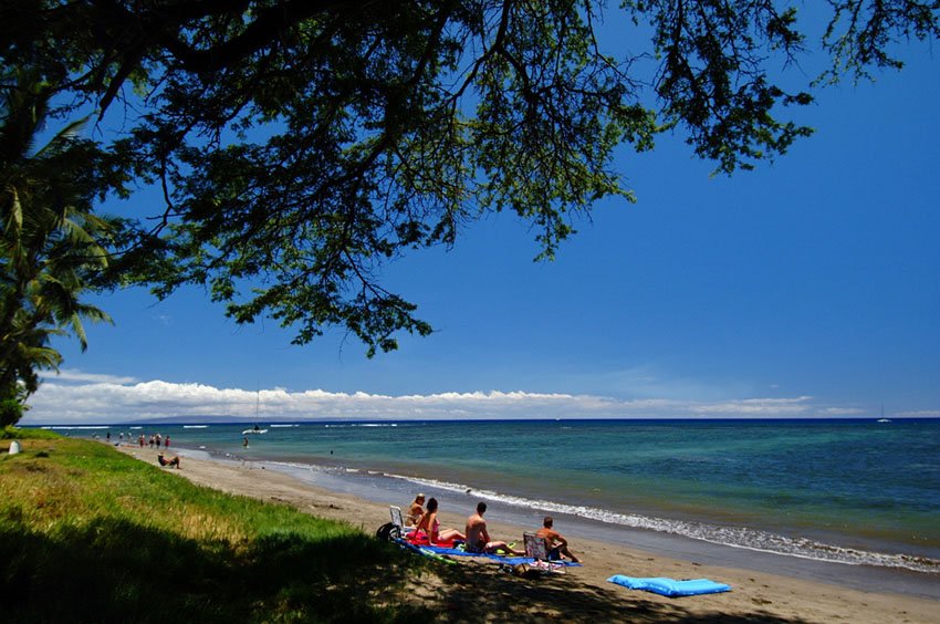 Puamana Beach Park on Maui