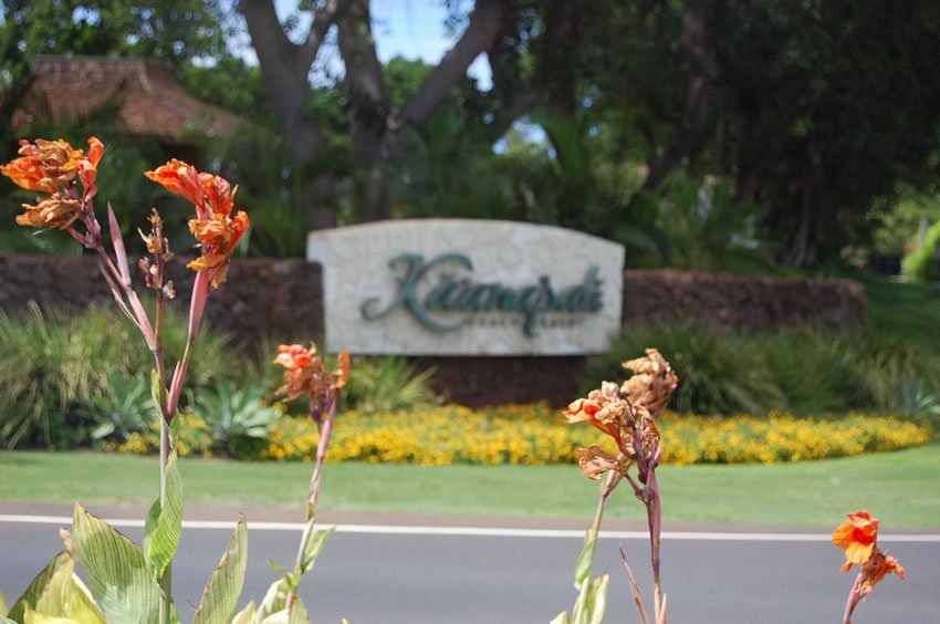 Kaanapali town sign