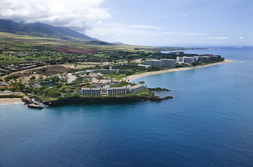 Aerial view of Ka'anapali