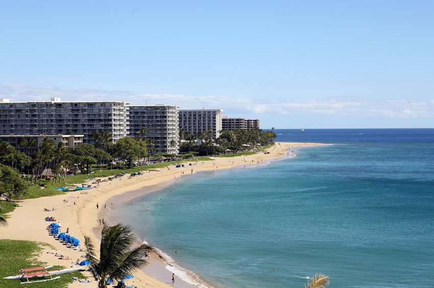 Ka'anapali Beach and hotels