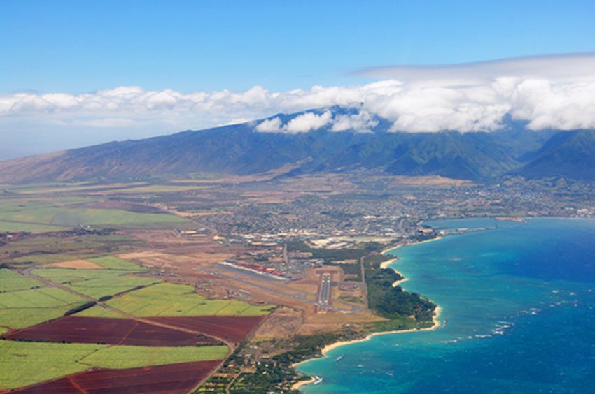 Aerial view of Kahului