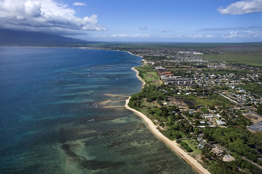 Aerial view of Kihei