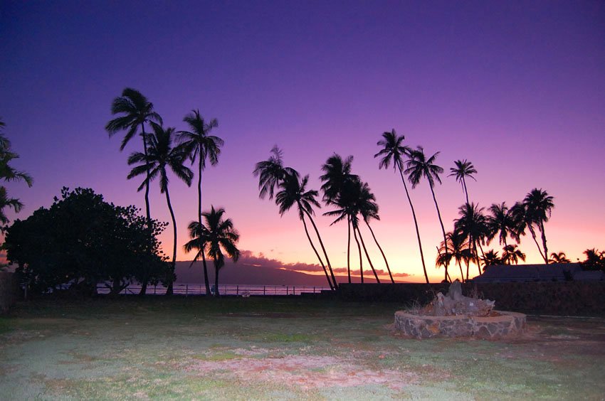 Purple Lahaina sunset