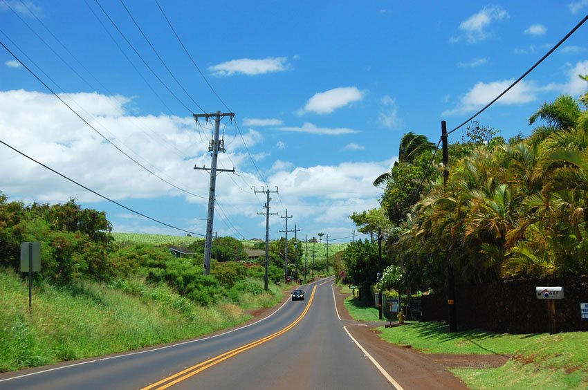 Road leading to Paia