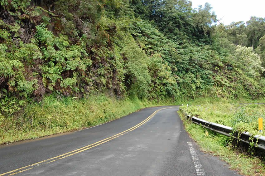 Paved, but very curvy road