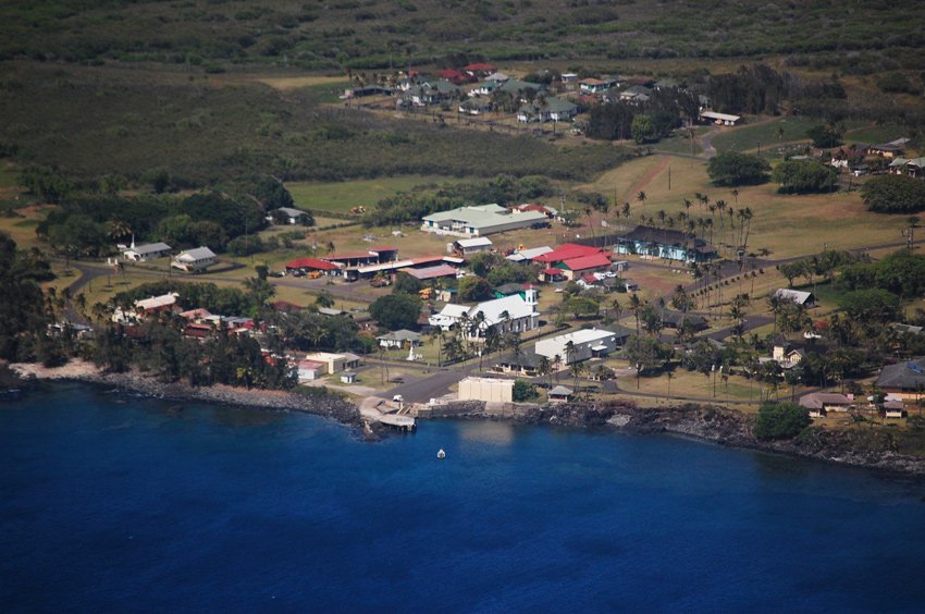 The village of Kalaupapa