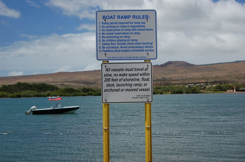 Boat ramp rules