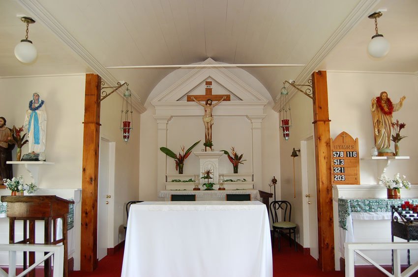 Inside the church