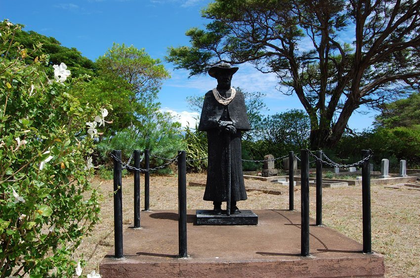 Saint Damien statue on Molokai