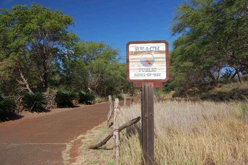 Beach access road