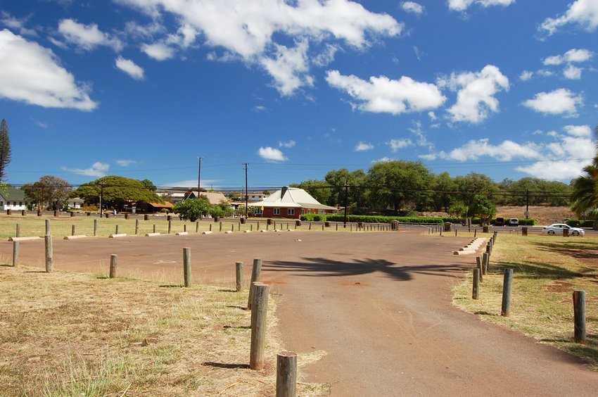 Large parking area