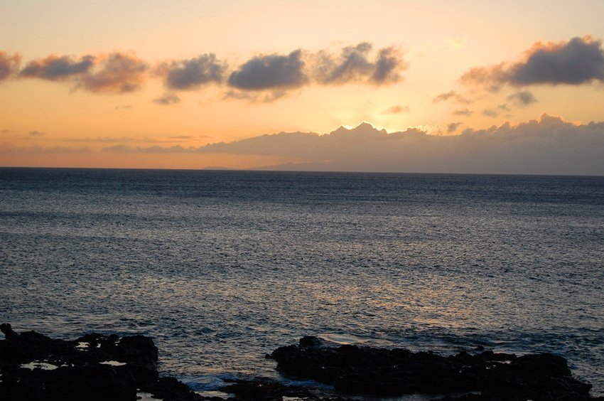 View to Oahu from Molokai