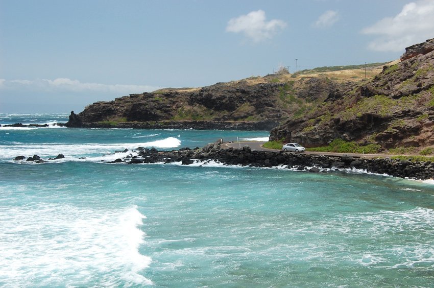 East Molokai shoreline