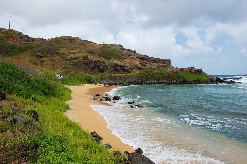 Scenic cove on East Molokai