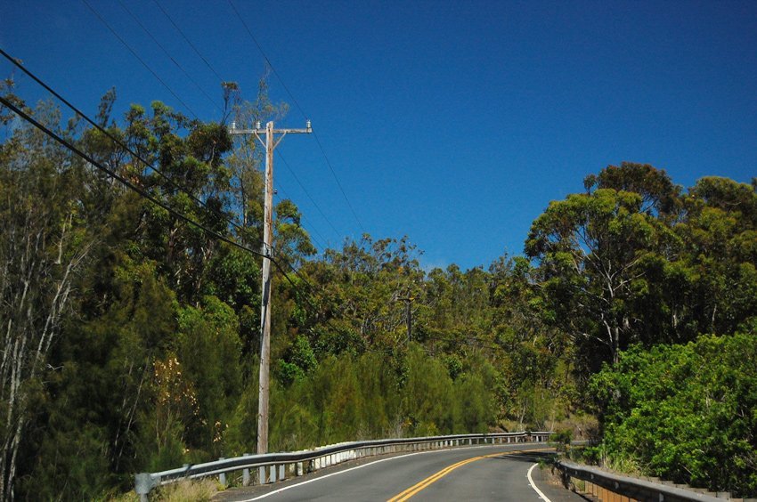 Molokai winding road