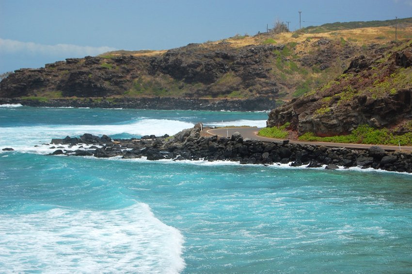 View from a lookout near Sandy Beach