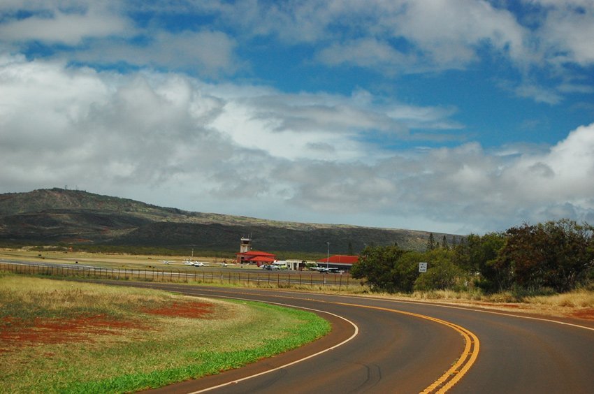 Driving by Molokai Airport