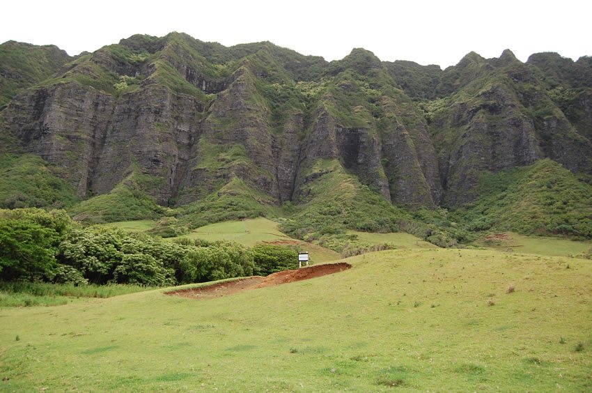 Lush Hawaiian valley