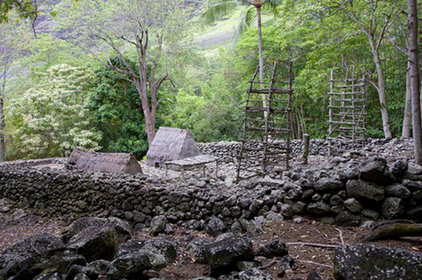 Heiau in Makaha Valley