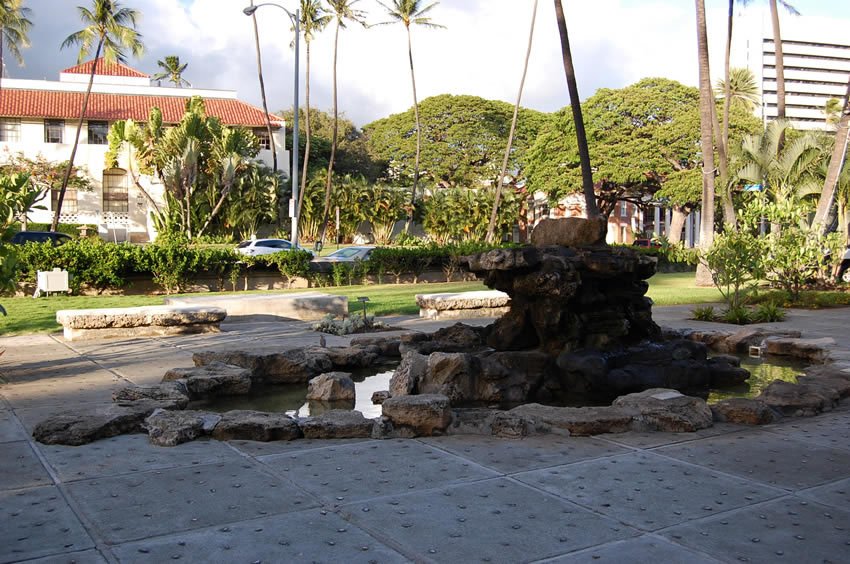 Across from Honolulu Hale