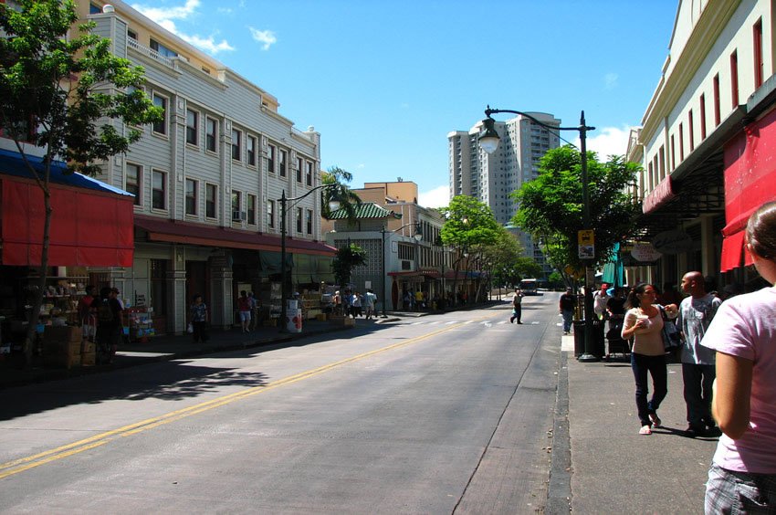 Honolulu Chinatown in Honolulu