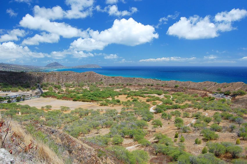 View to Oahu's south shore