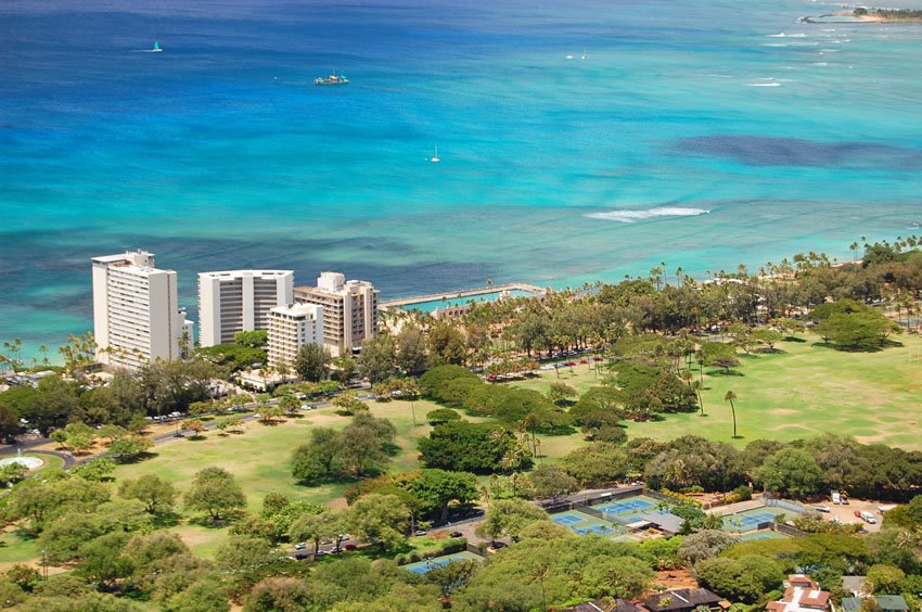 View to Kapiolani Park and Gold Coast