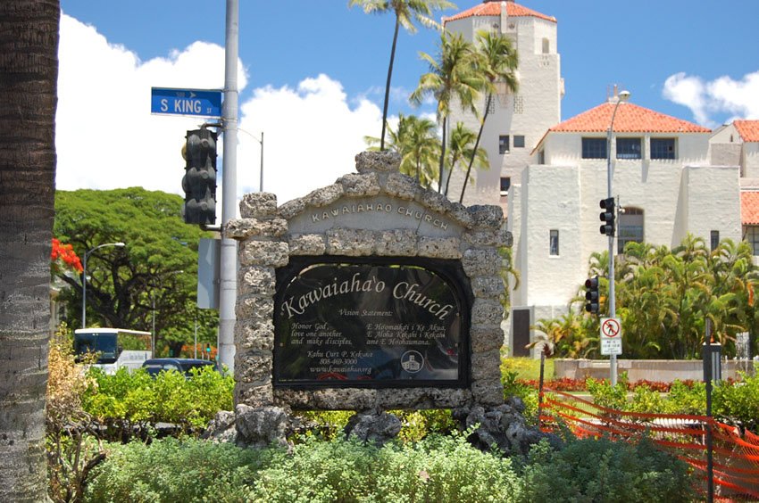 Sign at the entrance