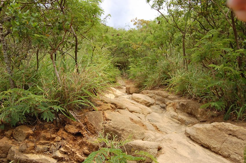 Alternative trail bypassing the bridge