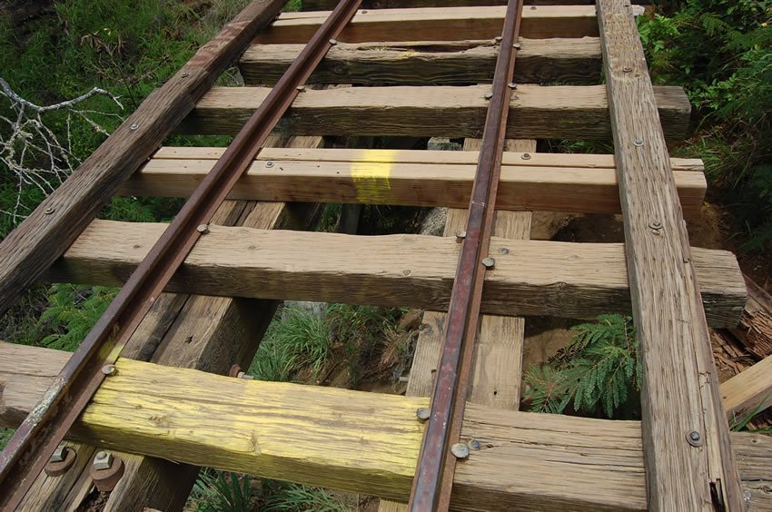 Close-up view of the bridge